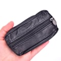 Miniatyrbild 1 av 5: Mini blixtlås Mjuka plånböcker Unisex väska för pengar Plånböcker S Black one size