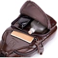 Miniatyrbild 5 av 7: Axelremsväska i läder Crossbody Herr Dam Resor Utomhussporter, Ryggsäck