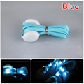 Miniatyrbild 1 av 5: LED skosnören Flash Light Up Colors Glow Blinkande bomullssko Blue