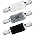 Miniatyrbild 1 av 4: 3-packs monterad klänning bältesklämma Sjalklämma (11,5*3,1 cm) vit&grå&svart