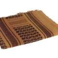 Miniatyrbild 3 av 6: Scarf Military Shemagh Tactical Desert Keffiyeh Head Neck Scarf Arab Wrap med tofs 43,3x43,3 tum / 110x110 cm (Brun)
