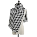 Miniatyrbild 2 av 5: Houndstooth street style kvinnors kashmirsjal med geometrisk form och lång printed halsduk