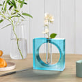 Miniatyrbild 4 av 5: Provrör Blomkruka Form av lera DIY Handgjord heminredning blue 3pcs