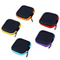 Miniatyrbild 2 av 3: Diverse färger Mini Eva hörlurar Förvaringsbox Case Bärbart case Hörlurar Öronsnäckor Headset USB kabelfodral (svart) Purple