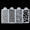 Miniatyrbild 2 av 5: 4st Zebra Leopard Wild Style Cake Stencil Airbrush Målning Mo One Size