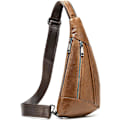 Miniatyrbild 9 av 9: Axelremsväska i läder Crossbody Herr Dam Resor Utomhussporter, Ryggsäck