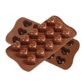 Miniatyrbild 2 av 5: Form 15 Hearts Heart Pralin Form Form Form Cho Brown