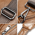 Miniatyrbild 7 av 9: Axelremsväska i läder Crossbody Herr Dam Resor Utomhussporter, Ryggsäck