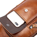 Miniatyrbild 9 av 9: Axelremsväska i läder Crossbody Herr Dam Resor Utomhussporter, Ryggsäck