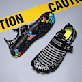 Miniatyrbild 4 av 5: Men Beach Swim Pool Shoes Quick-Dry Sneakers,svarta,EU 40 black EU 40