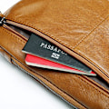 Miniatyrbild 6 av 9: Axelremsväska i läder Crossbody Herr Dam Resor Utomhussporter, Ryggsäck