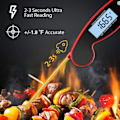Miniatyrbild 3 av 5: Vattentät Kött Digital termometer, 3S Instant Read Digital Red