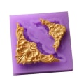 Miniatyrbild 1 av 3: Kanter 2 st Barock Form Rosa