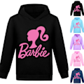 Miniatyrbild 2 av 3: Barbie barn huvtröja kavaj långärmad julklapp black 130cm
