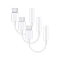 Miniatyrbild 1 av 5: 3-Pack Adapter USB-C till 3.5mm  hörlurar