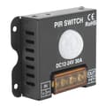 Miniatyrbilde 2 av 8: PIR-bryter bevegelsessensor LED menneskelig infrarød sensorstyring for lyslist utendørs DC12-24V 30A