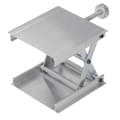 Laboratorie lyftplattform 90x90mm Höjdjusterbart mätverktyg Manuell lyftplattform Silver