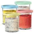 For Ninja Creami Deluxe Pint Cups and Lids 4-pack