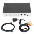 HD Multimedia Interface Mixer 4K 1080P DC 12V Justerbar Lyd Mikrofonforstærker til Android TV Boks DVD Afspiller EU Stik