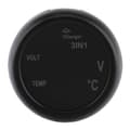 Dubbel LED Digital Display Voltmeter Termometer Bil Cigarettändare USB-laddare Blå Röd