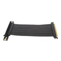 PCIe 4.0 X16 Riser-kabel 90 graders GPU-forlænger til RTX 4090 højhastigheds fleksibelt forlængerkort 30 cm 11,8 tommer sort