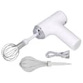 Sladdlös elektrisk handmixer äggvisp för grädde salladsdressing vit