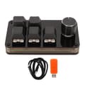 Programmerbart 5-knapps 1-vred Blå Switch Mekaniskt Hot Swappable Trådbundet USB Mini-tangentbord för Media Spel Kontor