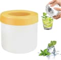 Cylinder Silikon Isbitsform, Mini 3D Isbitsmaskin Yellow