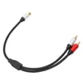 1RCA Hun til 2RCA Han Y Splitter Kabel til TV Subwoofer Forstærker Laptop