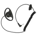 D Formet Enkelt Side Øretelefon 3.5mm Ørekrog Spiraldesign til Mobiltelefoner MP3 MP4