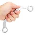Miniatyrbilde 7 av 8: 5 stk. 8-22 mm metrisk halvmåne dobbel ende krom vanadium stål fastnøkkelsett type C