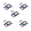 Pikkukuva 8 / 8: 5 kpl USB-sovitinlevy uros USB - naaras Type C 4P 2,54 mm siirtolevy