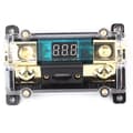 Bil Ljud Ström Säkringshållare Stereo Distributionsblock Box Digital Display 250A
