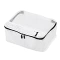Multifunktionella Reseförvaringskuber i Polyester Vit S 32x23x12cm 12.6x9.1x4.7in