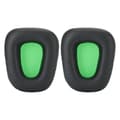 2 stk. Grøn Sort Headset Ørepude Skum Cover Udskiftning til Razer Electra 7.1 2.2