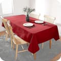 Waterproof tablecloth wipeable oil-resistant lotus effect tablecloth 135x220cm red