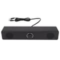 E 350TS USB-drevet 3,5 mm Input Computer Soundbar med Lydstyrkekontrol til Stationær PC Laptop Tablet