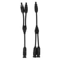 1 par DC 1000V Solarkontakt Y Gren Parallelladapter Solpanelkabel