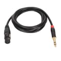 2m XLR Hun til 1 4 Tommer TRS Balanceret Mikrofonkabel
