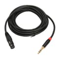 XLR Hun til 1/4 tomme 6,35 mm TRS Balanceret Mikrofonkabel 5 m