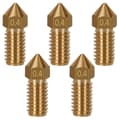 5 stk. 3D-printerdyser i messing, kompakte, gratfri, holdbare, 0,4 mm, passer til AnkerMake
