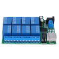 USB Relämodul 8 Kanaler UART Seriell Port Motorstyrning DC5V Datorgränssnitt