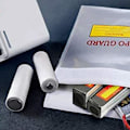 Miniatyrbillede 3 af 5: Brandsikker dokumenttaske Lithium batteri sikkerhedstaske Flybatteri Brandsikker eksplosionssikker taske 18 * 23 Cm Silver gray