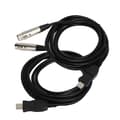 Miniatyrbillede 8 af 8: USB til XLR hun adapterkabel 3 meter optagefunktion gamingudstyr host