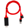 Miniatyrbillede 4 af 8: Type C til HDMI Kabel 1080p USB Adapter til iOS Android Mobiltelefon Rød
