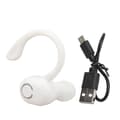 Brusreducerande Bluetooth-headset V5.2 Trådlös mikrofon Lång standby Ultralätt för lastbilsförare Kontor Vit