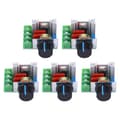 5 st AC 220V PWM Motorvarvtalsregulator 50-220V Variabel Hastighet
