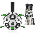 Miniatyrbillede 1 af 3: Dog Toys Soccer Ball With Grab Tabs, Interactive Dog Toys For Tug Of War, Dog Tug Toy, Dog Water Toy, Durable Dog Balls For Small & Medium Dogs6