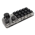 Miniatyrbilde 5 av 8: USB Mini 15-tasters programmerbart DIY-tastatur med 3 tilkoblingsmoduser Type C kablet Bluetooth 2.4G trådløst