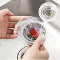 Miniatyrbilde 6 av 8: 100 stk. engangs kjøkkenvask sil elastisk nettingavløpsnett ikke-tett søppelposefilter